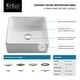 preview thumbnail 6 of 17, Kraus Elavo 15 inch Square Porcelain Ceramic Vessel Bathroom Sink