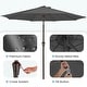 preview thumbnail 13 of 76, 9-ft Patio Market Umbrella with Tilting Pole, Waterproof & Breathable Canopy