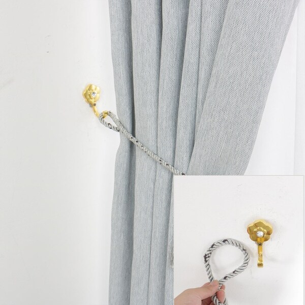 Classic Crystal Curtain Tiebacks Tassel Curtain Holdbacks 4 Pcs