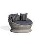 preview thumbnail 10 of 9, Martha Stewart Hudson II Wicker Outdoor Daybed with Grey Cushion