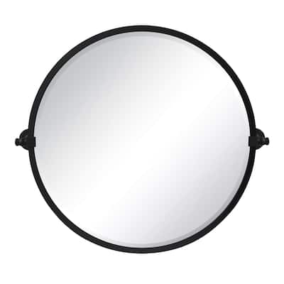 TEHOME Round Metal Wall Mirror - 26" x 26"