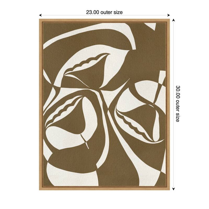 Kate and Laurel Sylvie Boundby Beauty 6 Framed Canvas by Shatha Al Dafai