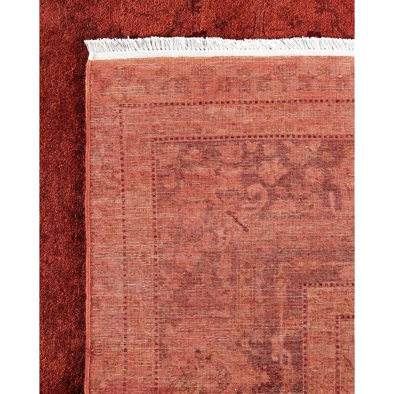 Fine Vibrance, One-of-a-Kind Hand-Knotted Area Rug - Pink, 6' 3" x 9' 3" - 6' 3" x 9' 3"