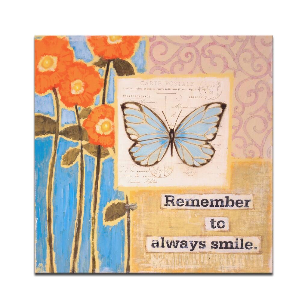 Ready2HangArt Canvas Art 'Happy Thoughts II' by Hope Hansen