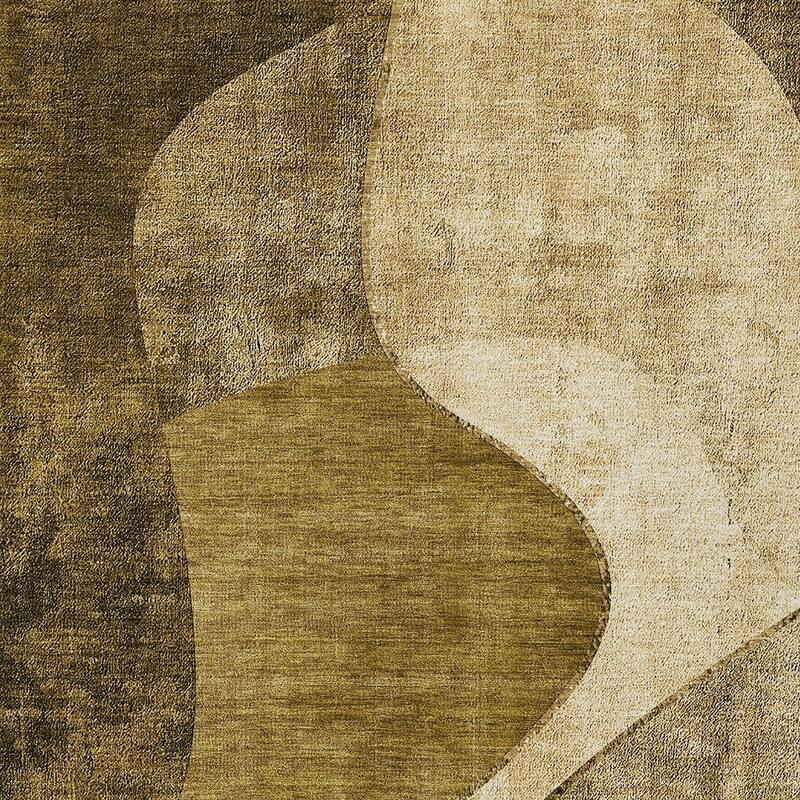 HomeRoots Abstract Transitional Rectangle Outdoor Rug