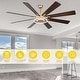 preview thumbnail 80 of 118, 20"/24"/72" Oaks Aura Cotti Low Profile Dimmable Smart Ceiling Fan with Lights 6-Speed Flush Mount Modern Remote