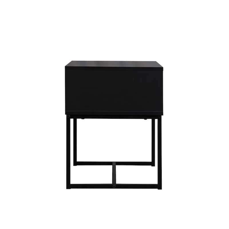 Bali Coastal Modern Console Table with Natural Wood Drawer