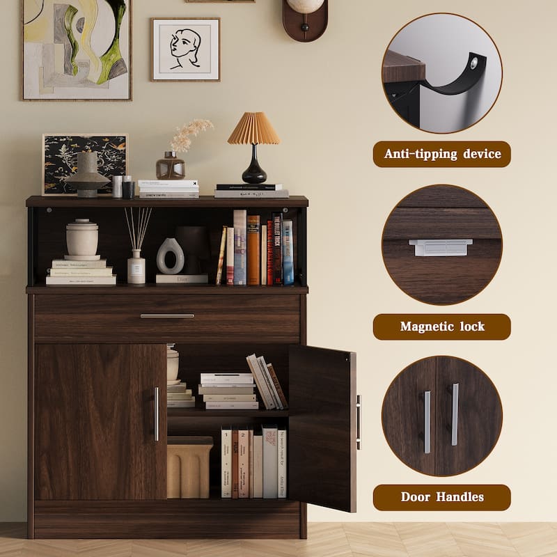 Futzca Sideboard Buffet Cabinet, Kitchen Storage Cabinet