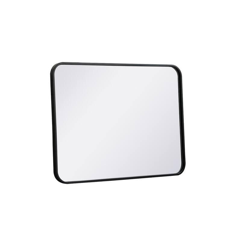 Ezra Soft Corner Metal Rectangular Mirror