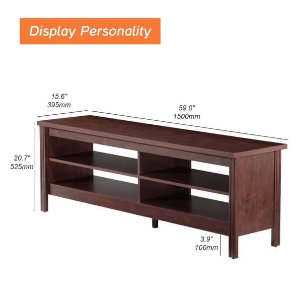 TV Stand for 65 Inch TV, Entertainment Center Console Table, 60 Inch ...