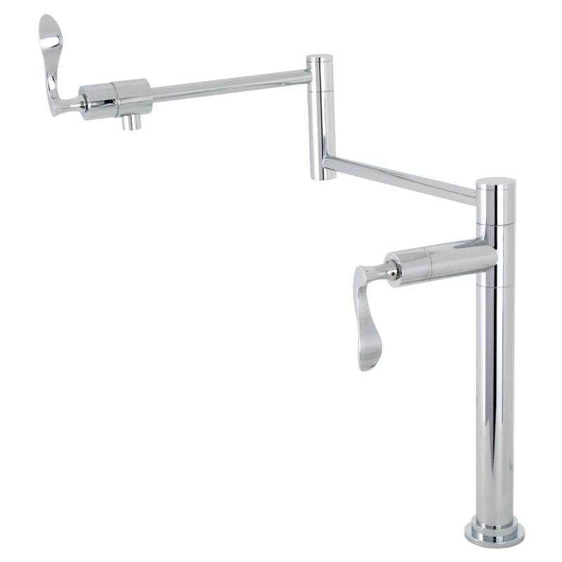 Kingston Brass KS470.CFL Century 3 GPM Single Hole Pot Filler with - Polished Chrome