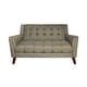 preview thumbnail 12 of 14, Candace Mid-century Modern Fabric Loveseat by Christopher Knight Home