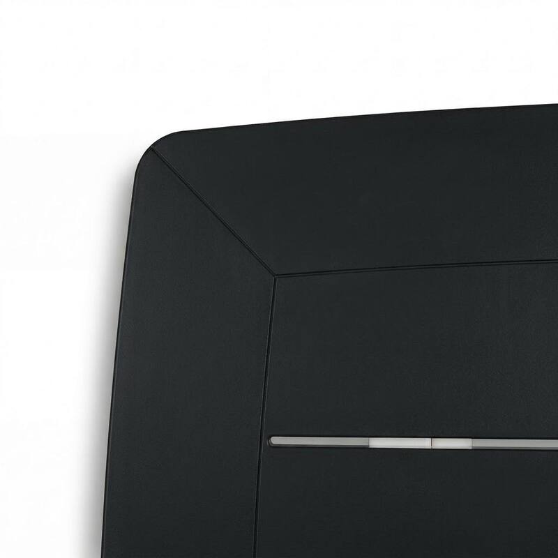 HDPE Poly Lumber Bar Height Patio Table, All-Weather Outdoor High Top Bistro Table, Slatted Top, Easy Assembly