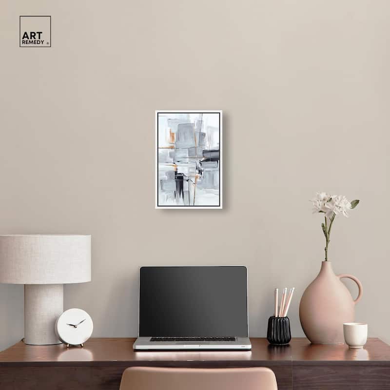 Elegant Grey Shades I Canvas by Art Remedy