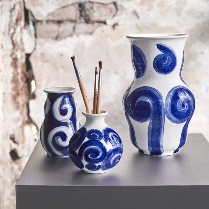 Kähler Tulle Vase, Blue