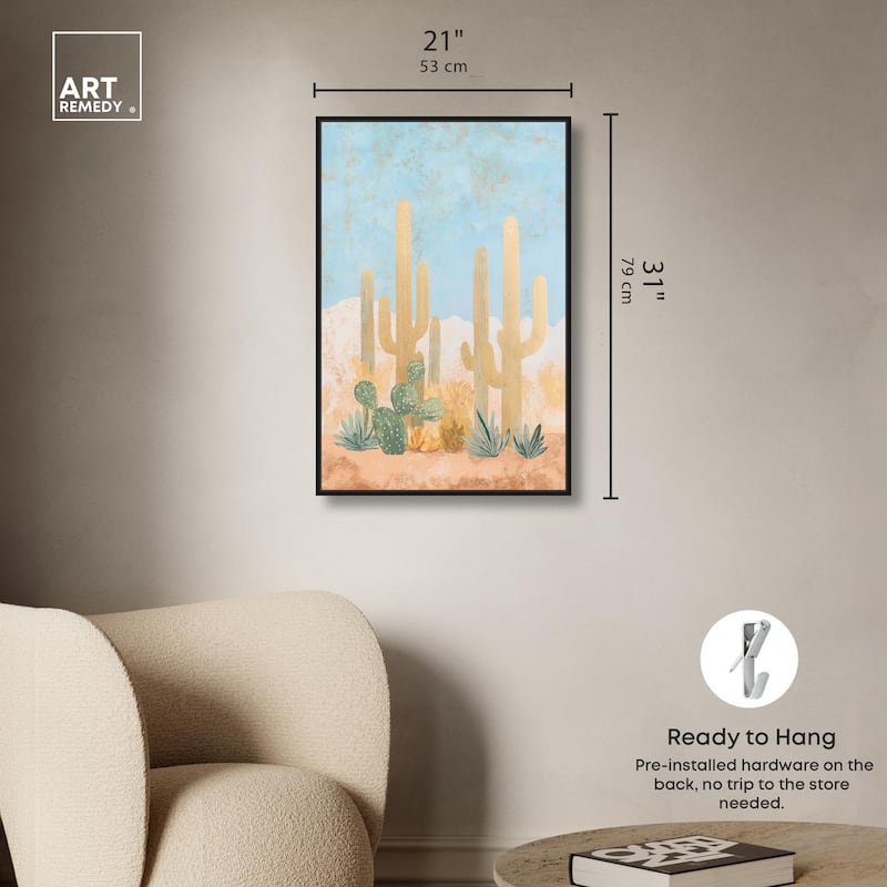 Cactus Canvas by Art Remedy