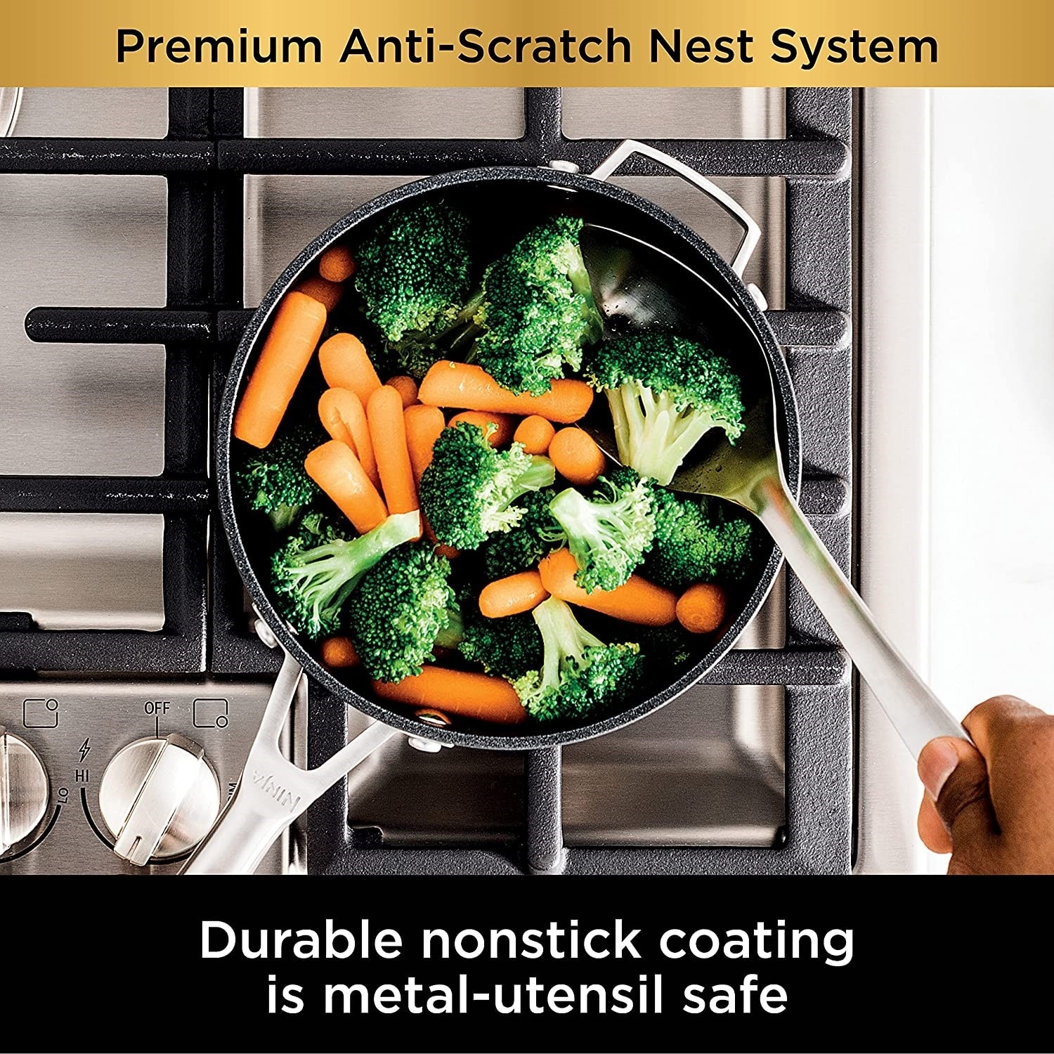 NINJA Foodi Neverstick 3-Piece Premium Aluminum Anti-Scratch Nest