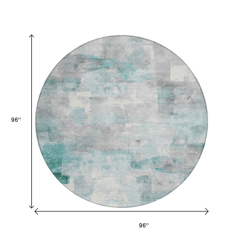 HomeRoots Abstract Transitional Rectangle Outdoor Rug