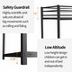 preview thumbnail 17 of 23, Heavy Duty Metal Twin over Twin Bunk Bed with Noise Reduction and Safety Guardrail, Convertible to 2 Beds, 12" Under-Bed Storage