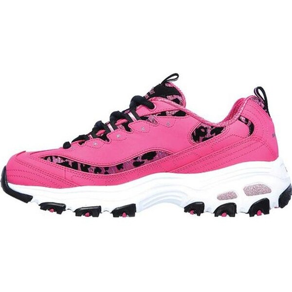 skechers pink leopard