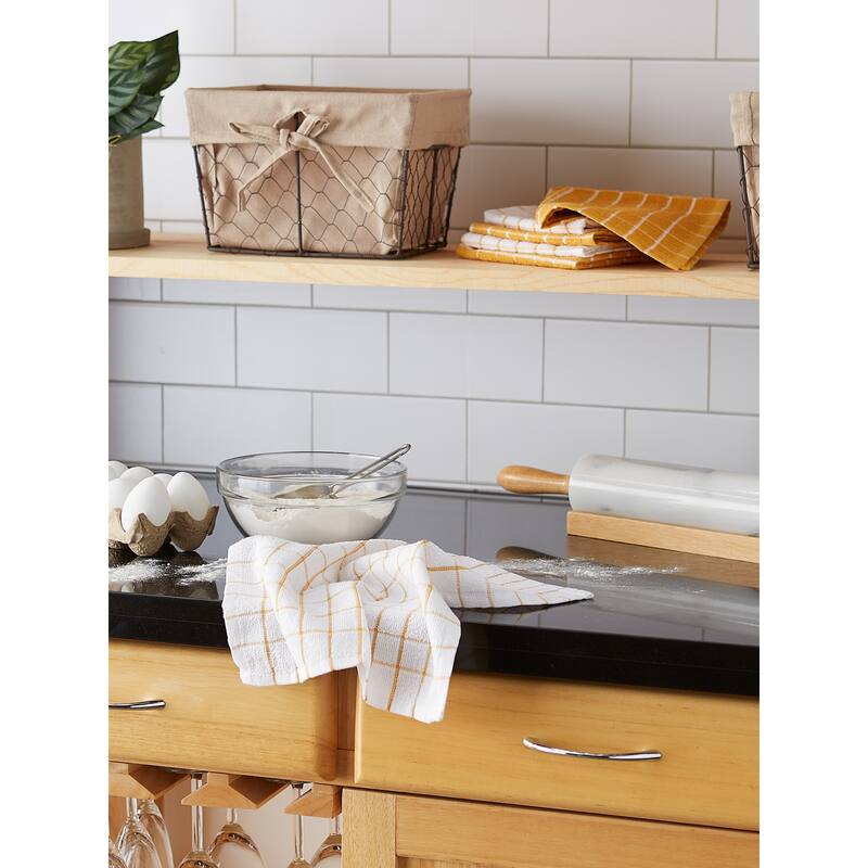 DII Artichoke Combo Windowpane Dishcloth (Set of 6)