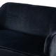 preview thumbnail 46 of 117, Barbara 43" Contemporary Velvet Loveseat Sofa with Goldtone Metal Legs by HULALA HOME