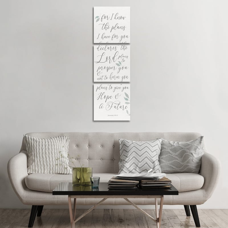 iCanvas "Inspired Panel I" by hartworks 3-Piece Canvas Wall Art Set