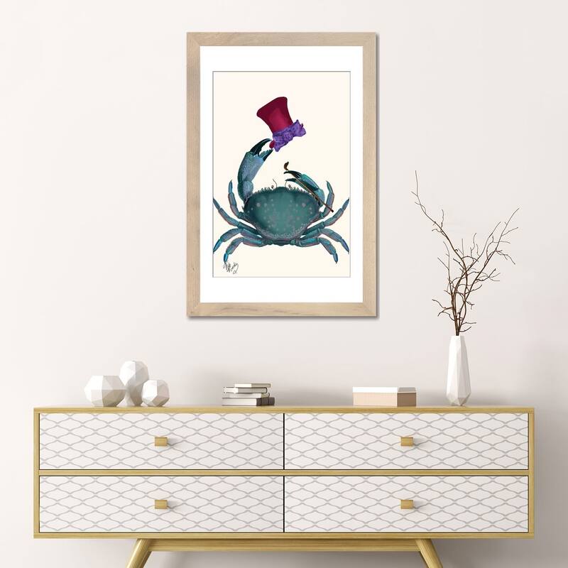 iCanvas "The Dandy Crab" by Fab Funky