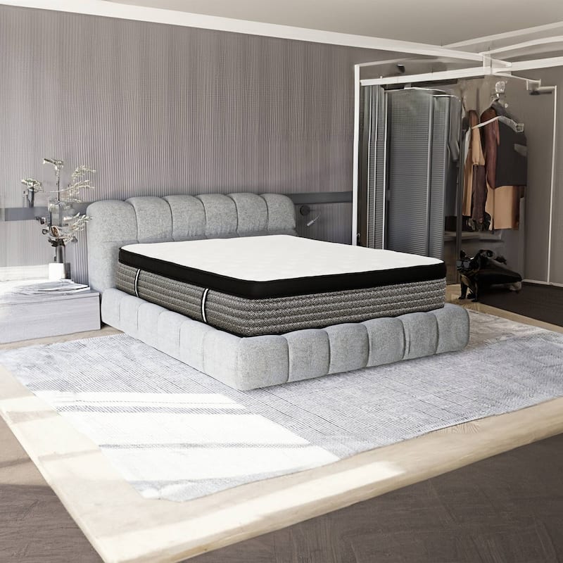 16" Hybrid Mattress with Euro Top Gel Memory Foam