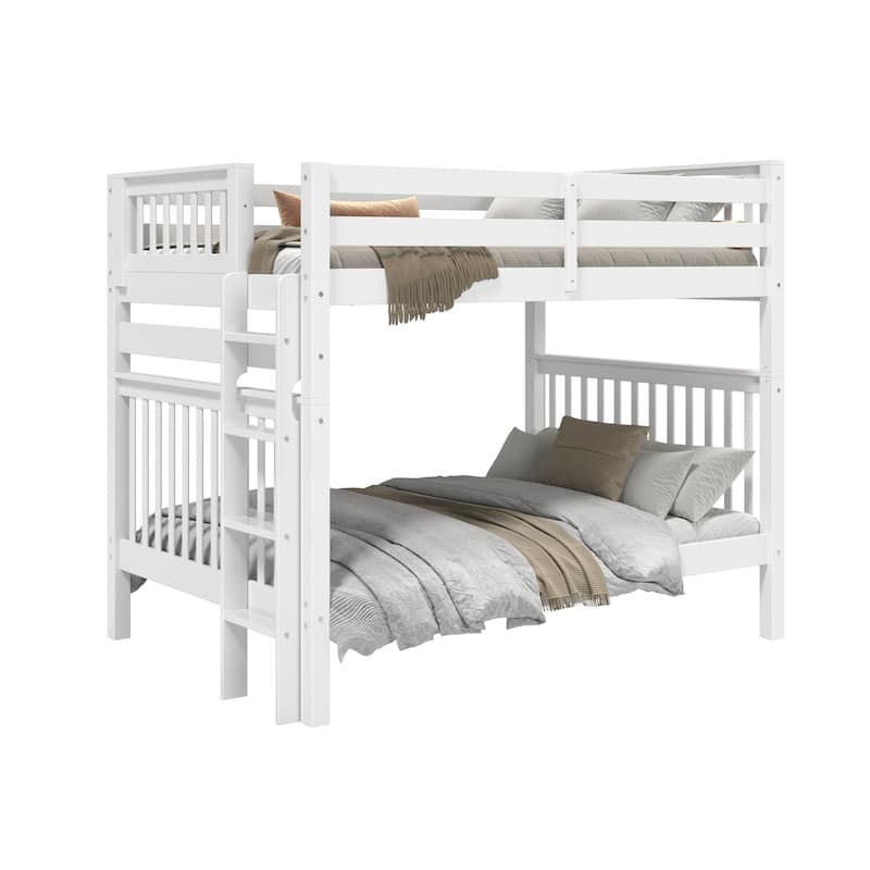 Taylor & Olive Trillium Full over Full Bunk Bed with End Ladder