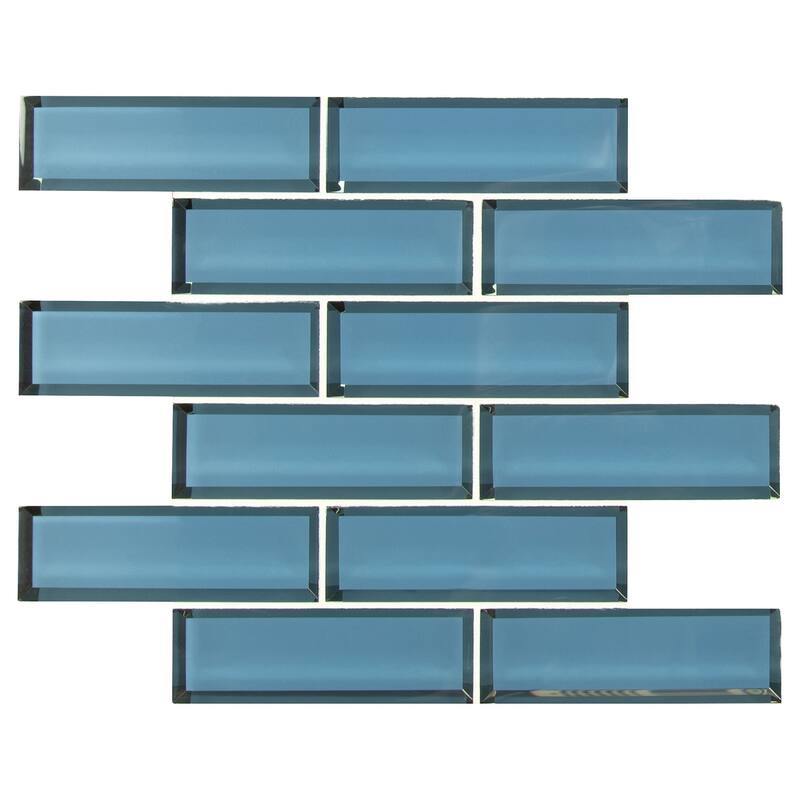 Ackland AKM-G-RI2X6BSW-CA Rivella - 12" x 12" Glass Brick Wall Tile - - Mizu