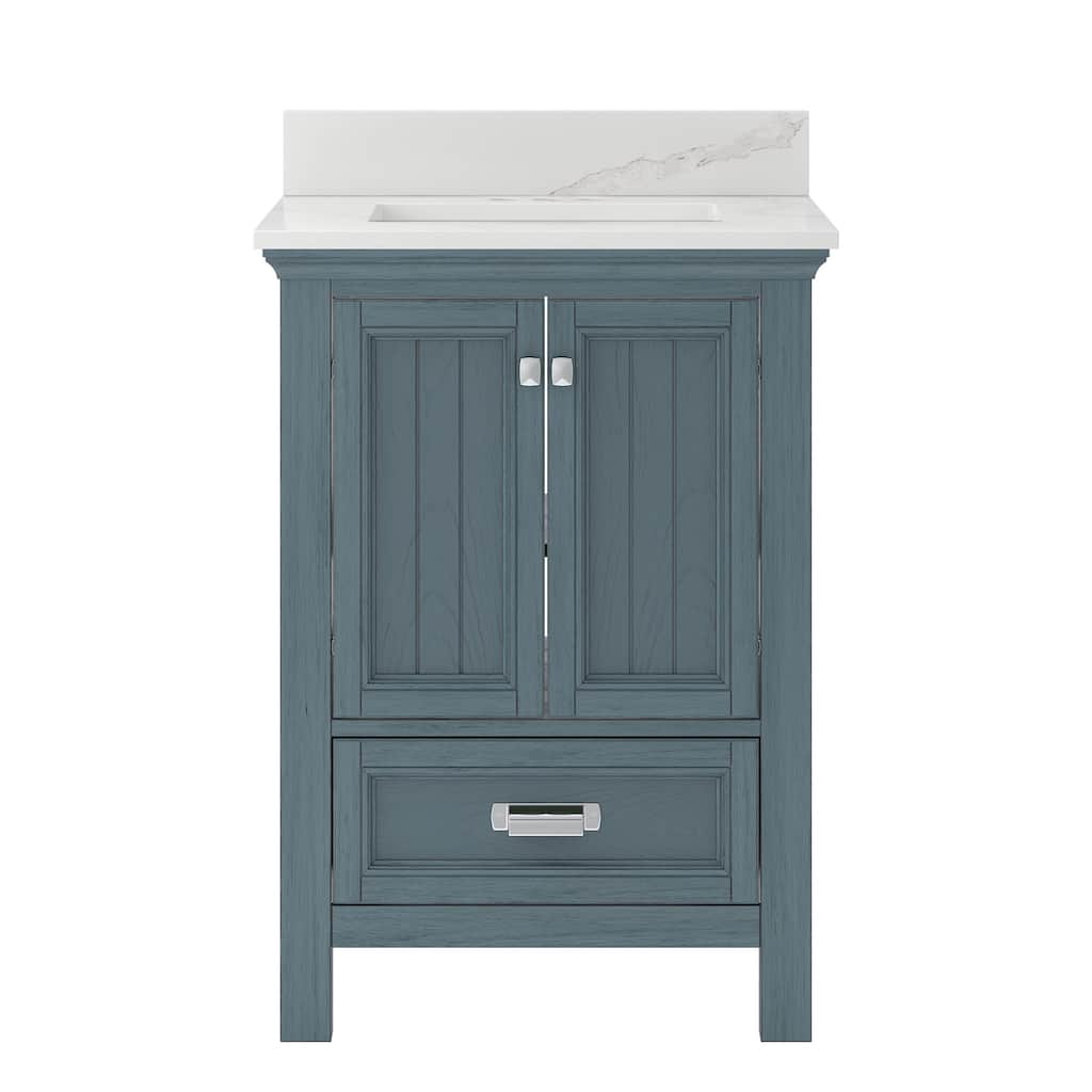 CRAFT + MAIN BAVT2522D-QCB Brantley 24" Free Standing Single Basin