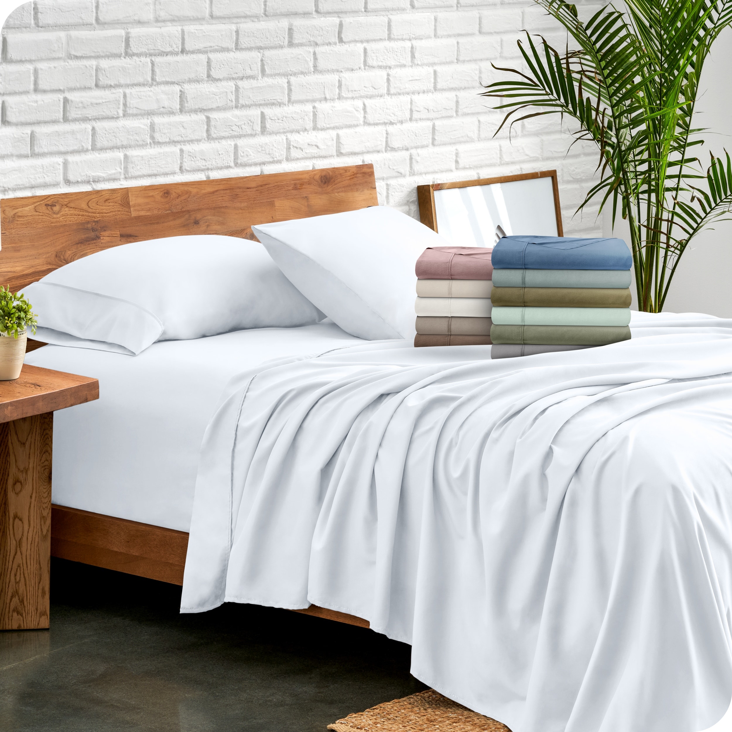 Bare Home Double Brushed Deep Pocket Sheet Set
