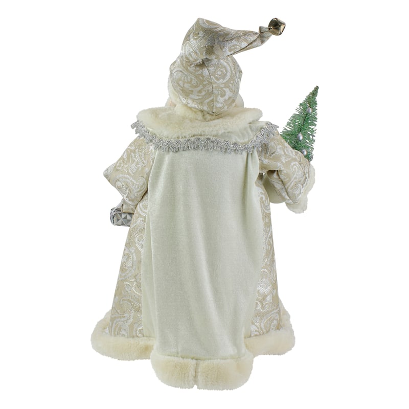Santa Claus with Tree and Presents Christmas Figure - 12"
