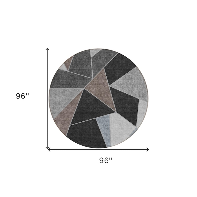 HomeRoots Geometric Transitional Rectangle Outdoor Rug