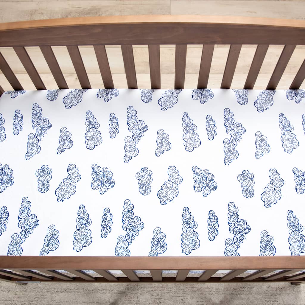 Rizzy Home Cloud Cotton Fitted Cribsheet - 28" X 52"