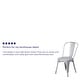 preview thumbnail 157 of 164, Metal Indoor/ Outdoor Stackable Bistro Chair (Set of 4)