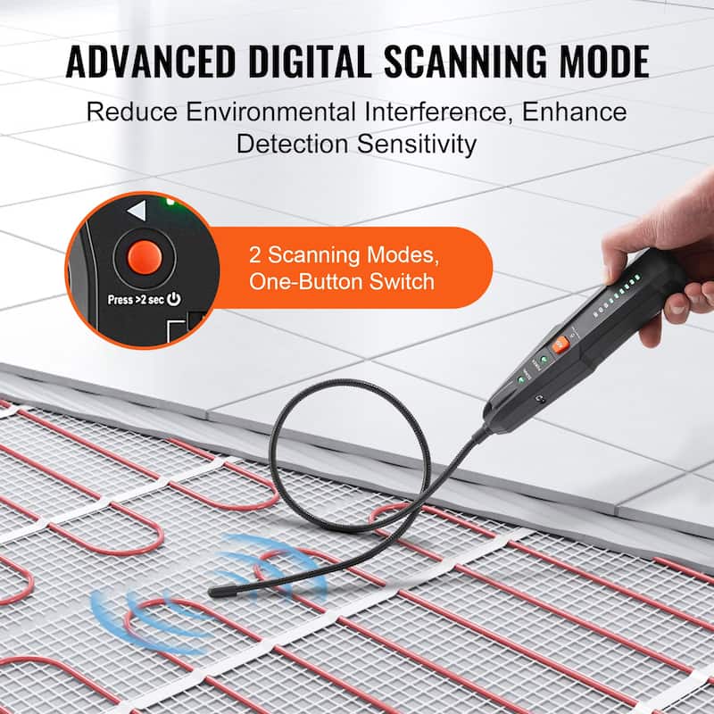 Subterranean Wire Locator, Earphone-Included Cable Tracer and Break Detector, Ideal for Locating Hidden Pet Fences