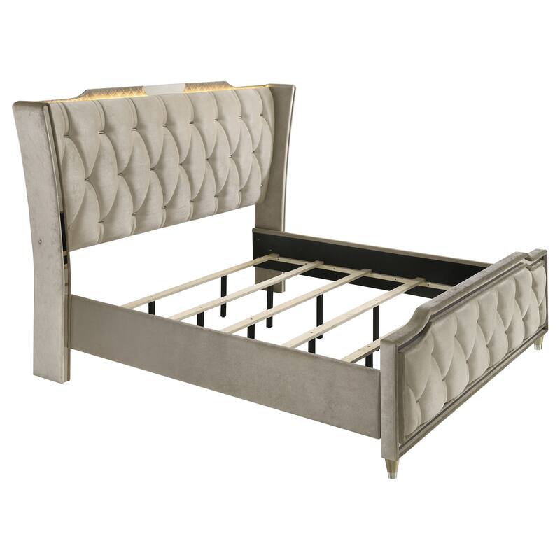 Lorient Bedroom Set Ivory and Camel