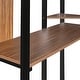 preview thumbnail 47 of 58, Multifunctional Design Metal Loft Bed with Two-sided Ladder, Shelves and Desk, Twin Size