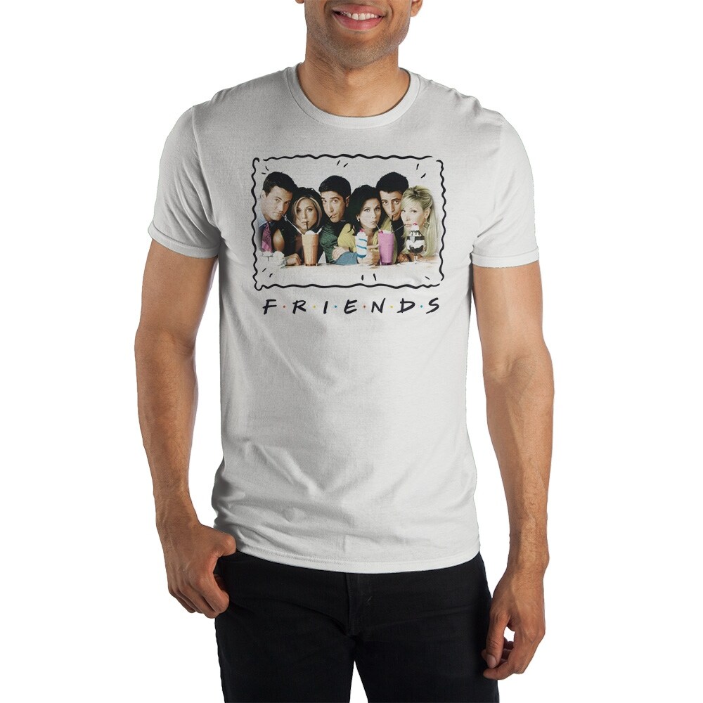 Shop Friends Tv Show Cast Milkshake Mens T Shirt Merchandise