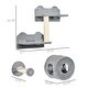 preview thumbnail 4 of 5, Cat Wall Shelves & Climbing Tower 5PC Set - Condo, Scratching Posts & Jumping Platforms - 27.5" L x 11" W x 22.75" H
