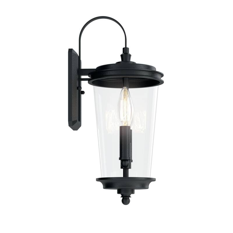 Kichler Lighting Holmden 2-Light Textured Black Outdoor Wall Light