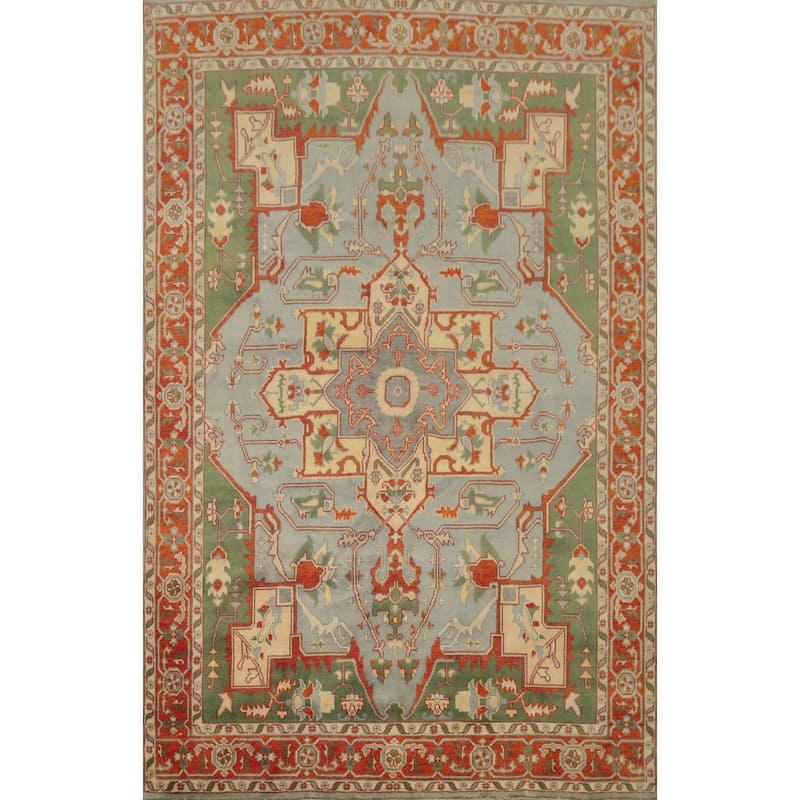 Hand Knotted Oriental 100% Wool Carpet Transitional All-Over Greys & Charcoal Oushak Area Rug - 12' 0'' X 8' 9''