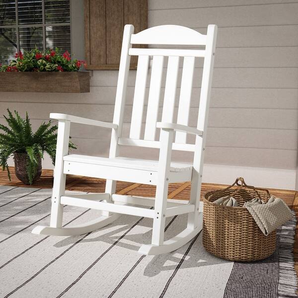 Garden Rocker Machine Outdoor Rocking Chair High Back All-Weather Patio Garden Rocker - Bed ...