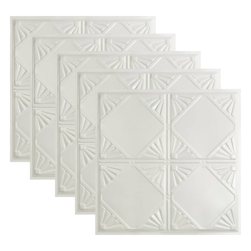 Great Lakes Tin Erie Lay-in Ceiling Tile - Gloss White - 2 x 2