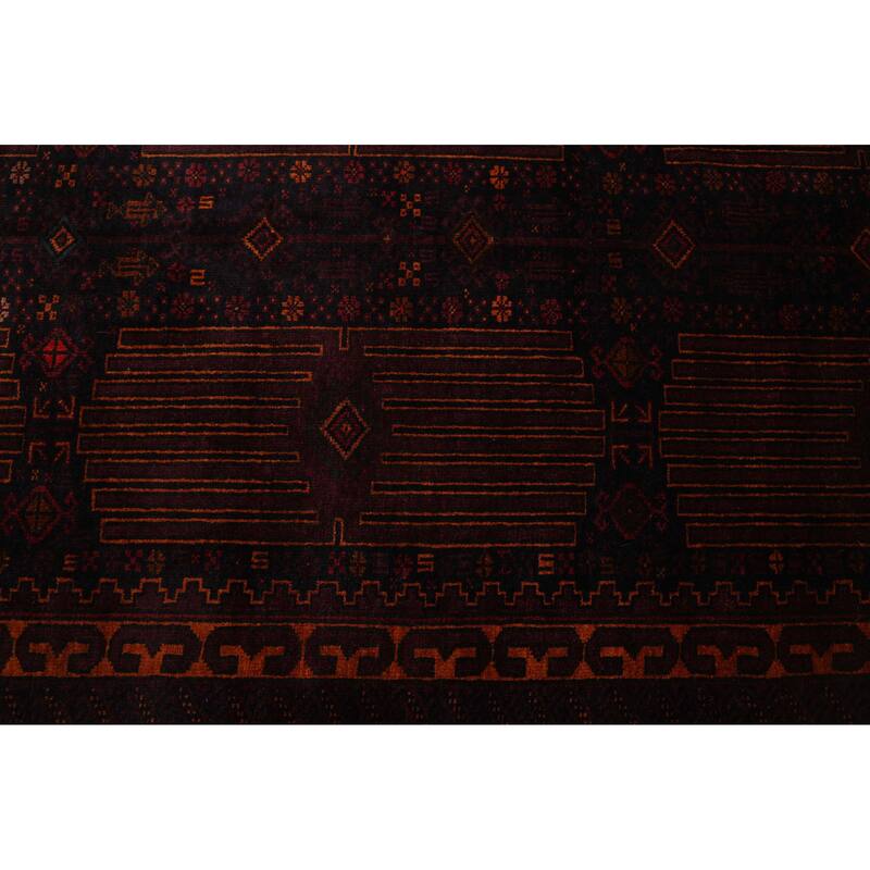 ECARPETGALLERY Hand-knotted Teimani Dark Navy Wool Rug - 3'7 x 6'1