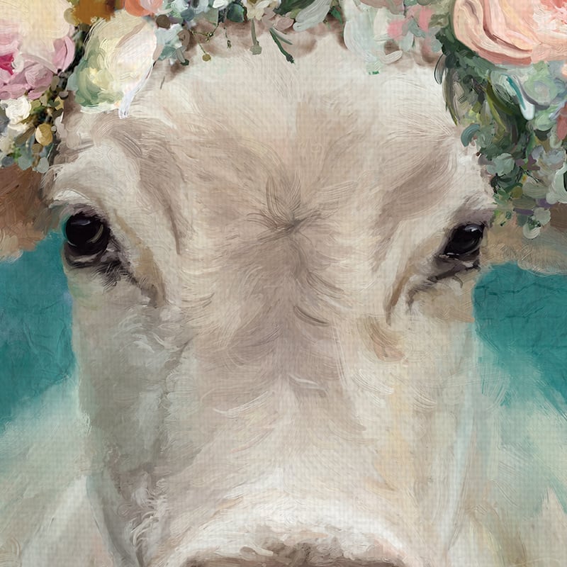 Fancy Cows I, II by Studio Arts Canvas Art Prints