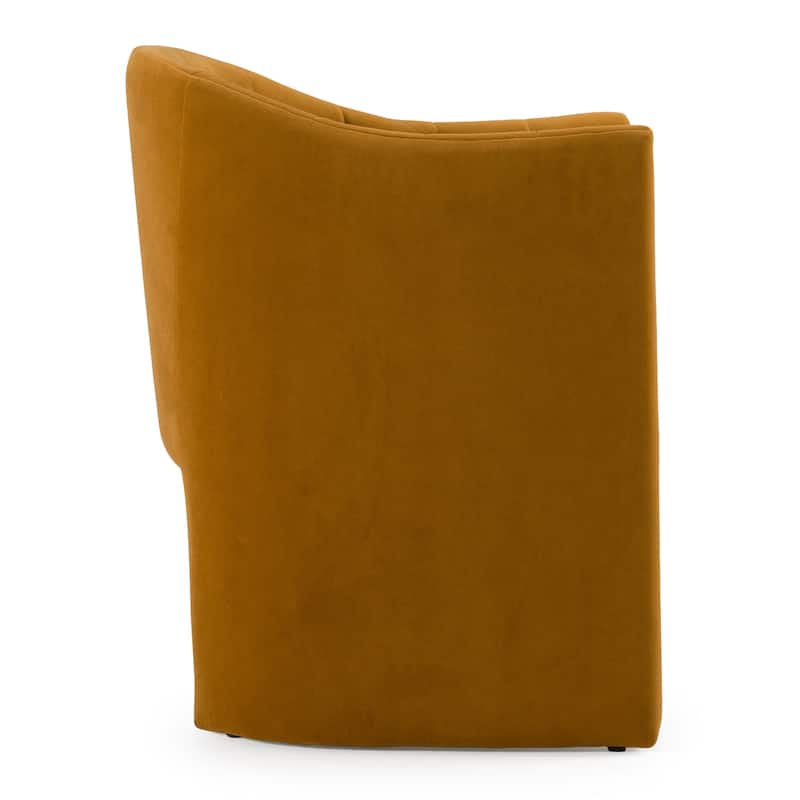 Modrest Danube Modern Burnt Orange Fabric Dining Chair