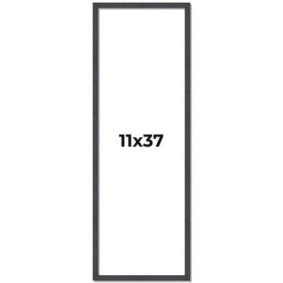 11x37 Frame Brown Solid Wood Picture Frame - Complete Modern Photo